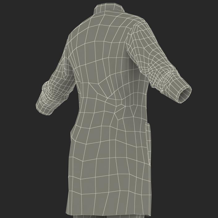 3D Female Surgeon Dress with Blood 3 model
