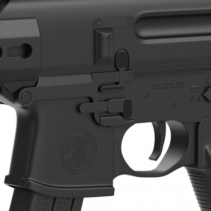 3D Machine Pistol Sig Sauer MPX model