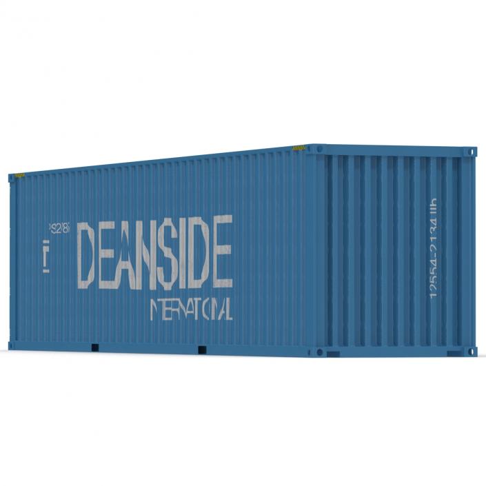 40 ft High Cube Container Blue 2 3D
