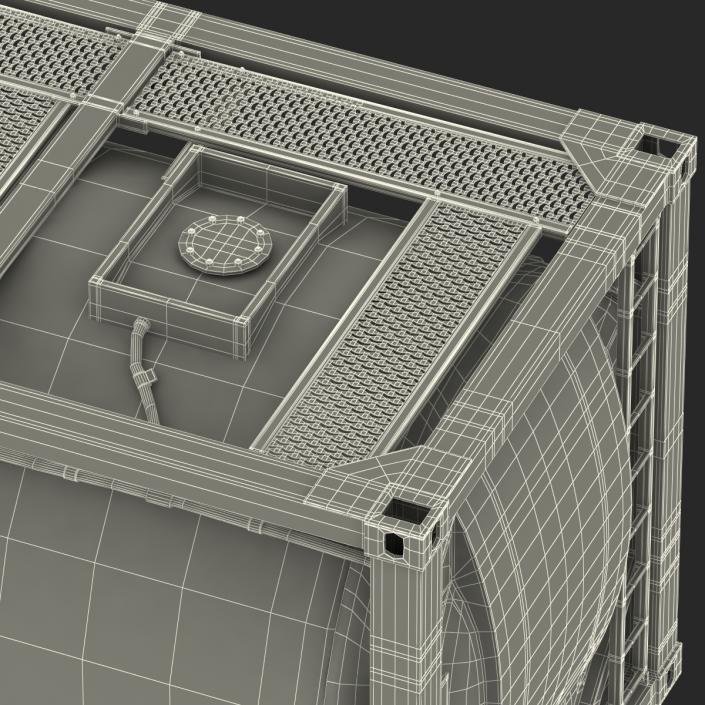 3D ISO Tank Container model