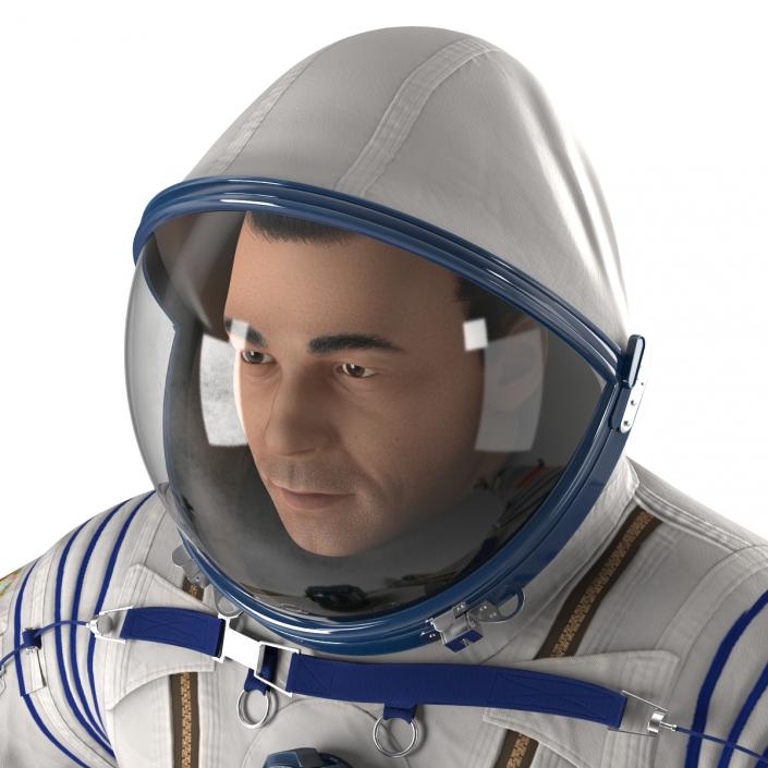 3D model Russian Astronaut Wearing Space Suit Sokol KV2 Rigged 2