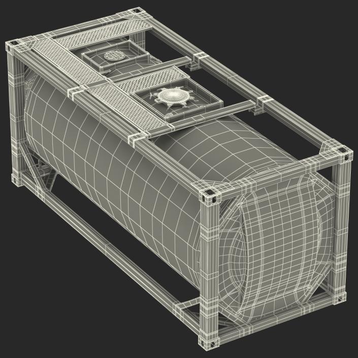 3D ISO Tank Container Generic