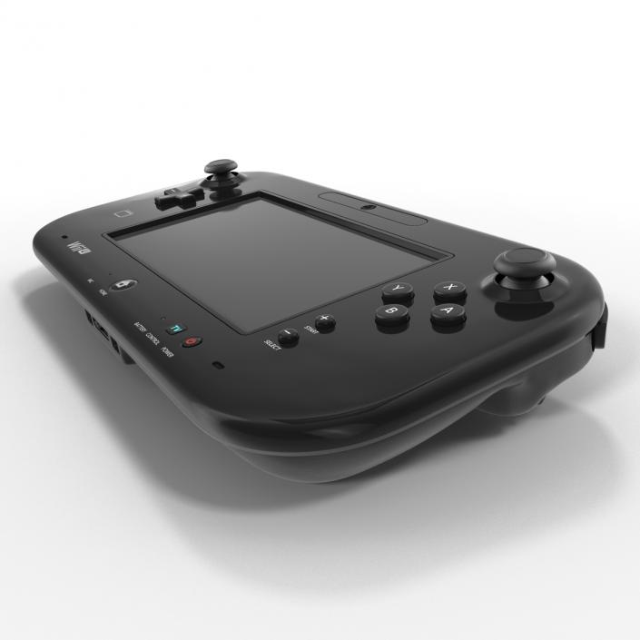 3D Nintendo Wii U Controller Black