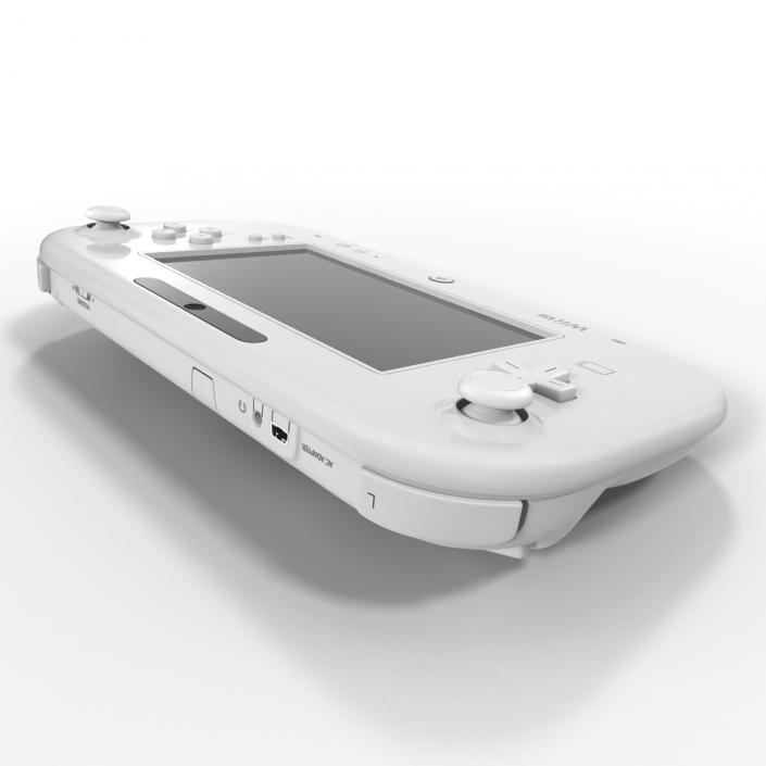 3D Nintendo Wii U Controller White