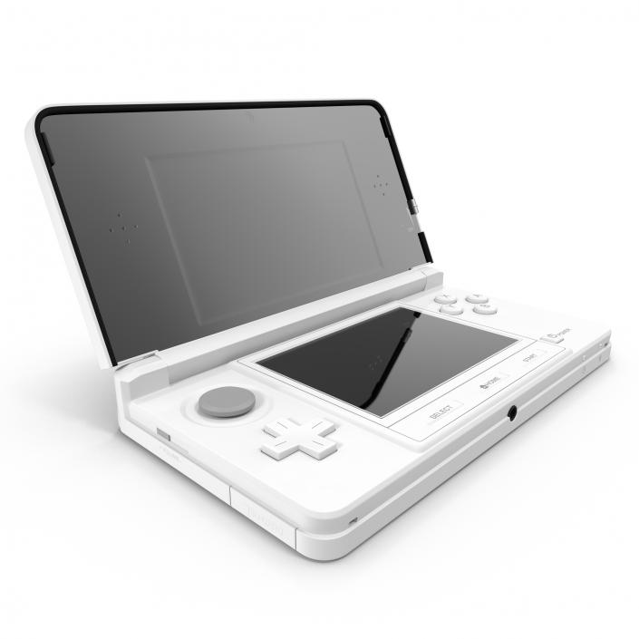 3D Nintendo 3DS White model