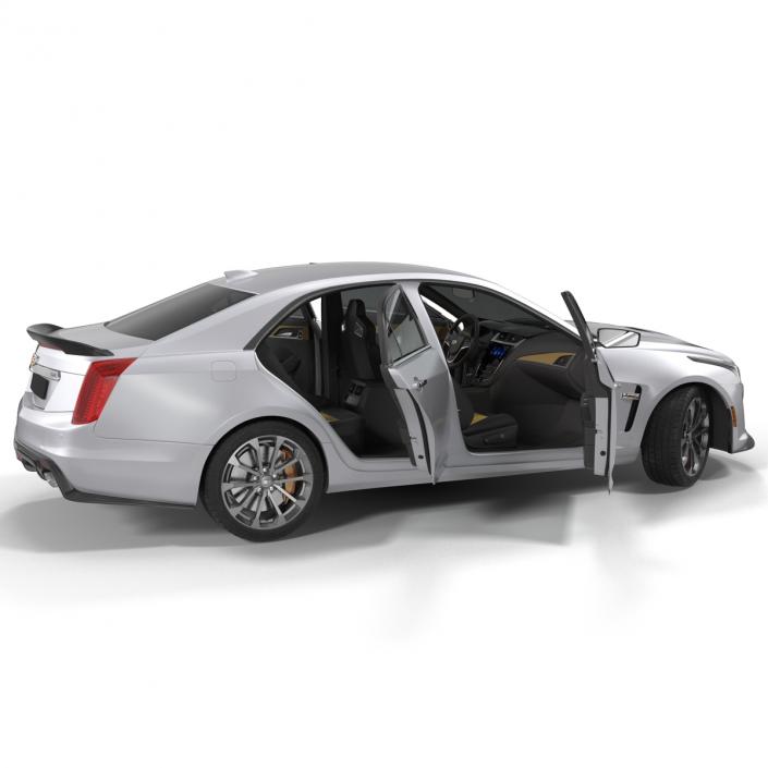 3D Cadillac CTS V 2016 Rigged