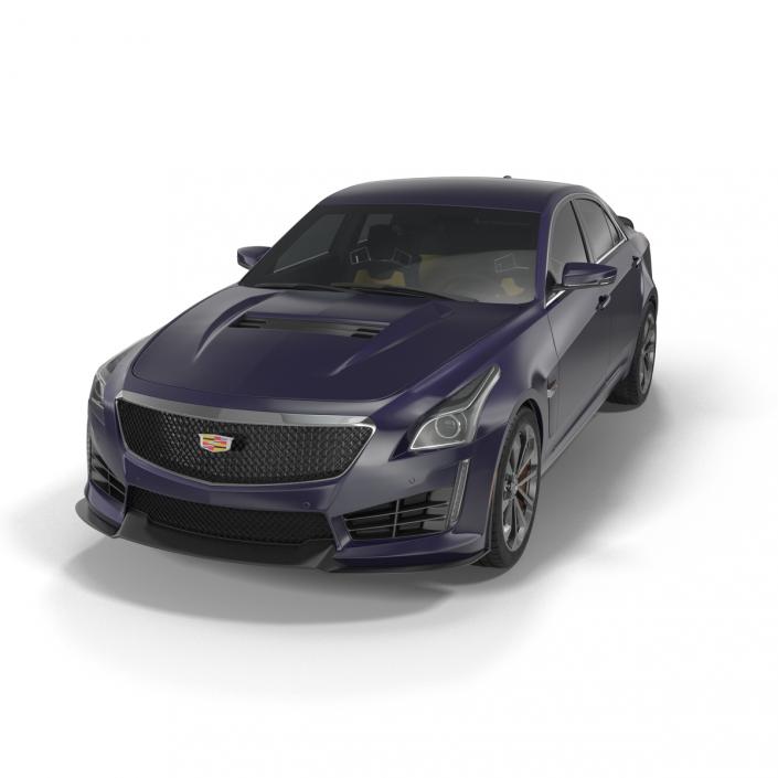 3D model Cadillac CTS V 2016 Simple Interior