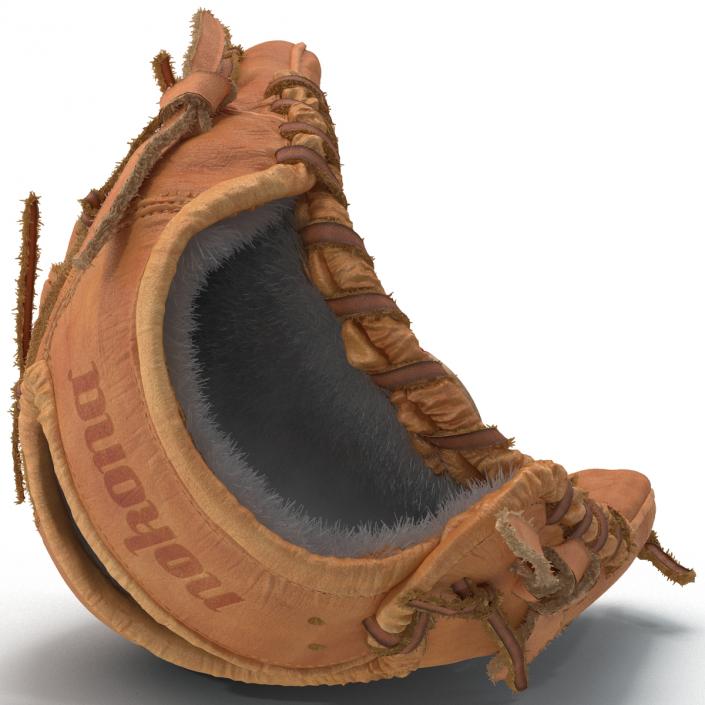 3D Baseball Glove And Ball model