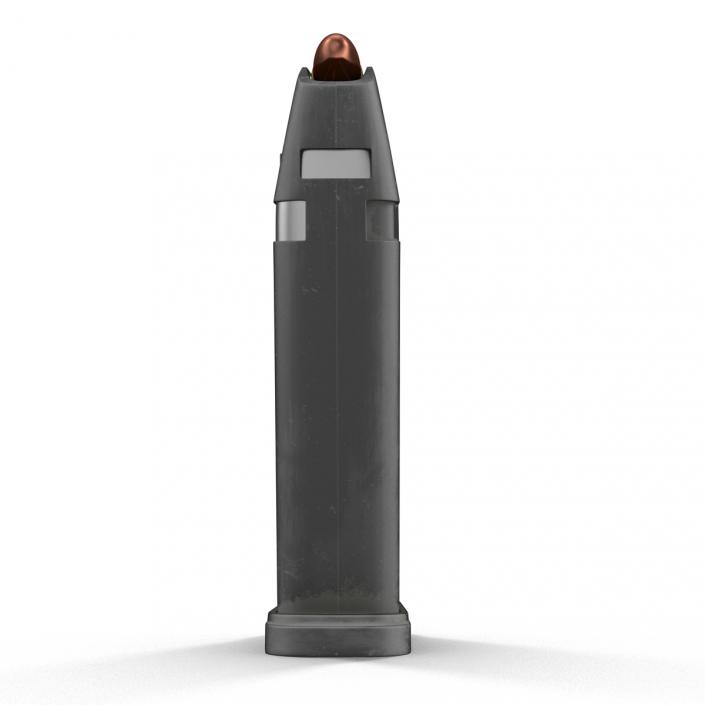 3D 9mm Ammo Clip model