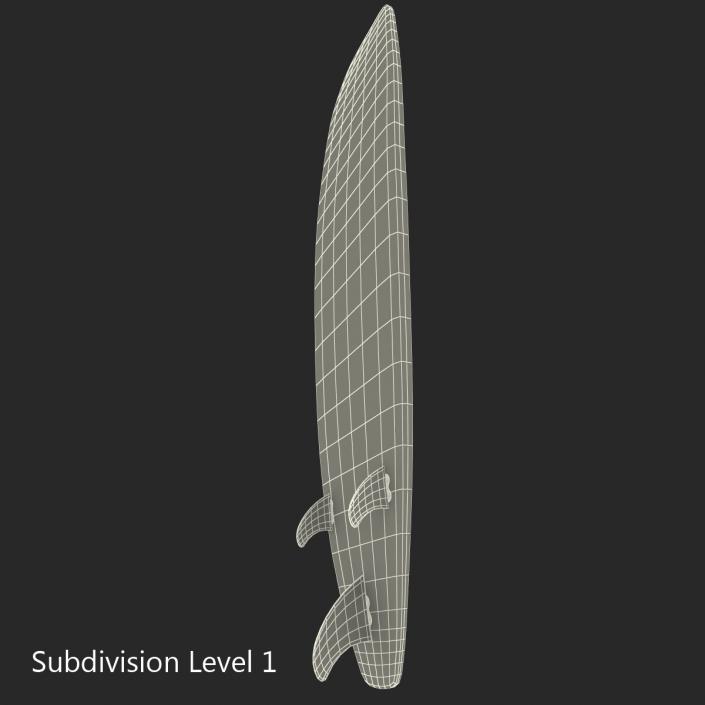 Surfboard Longboard 3D model
