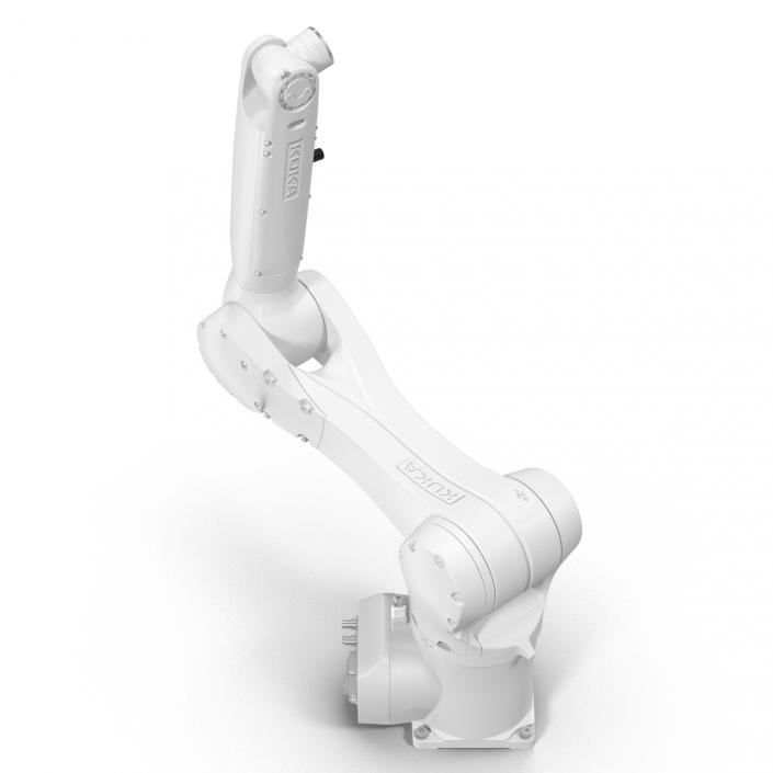 3D model Kuka Robot KR 10 R1100 White Rigged