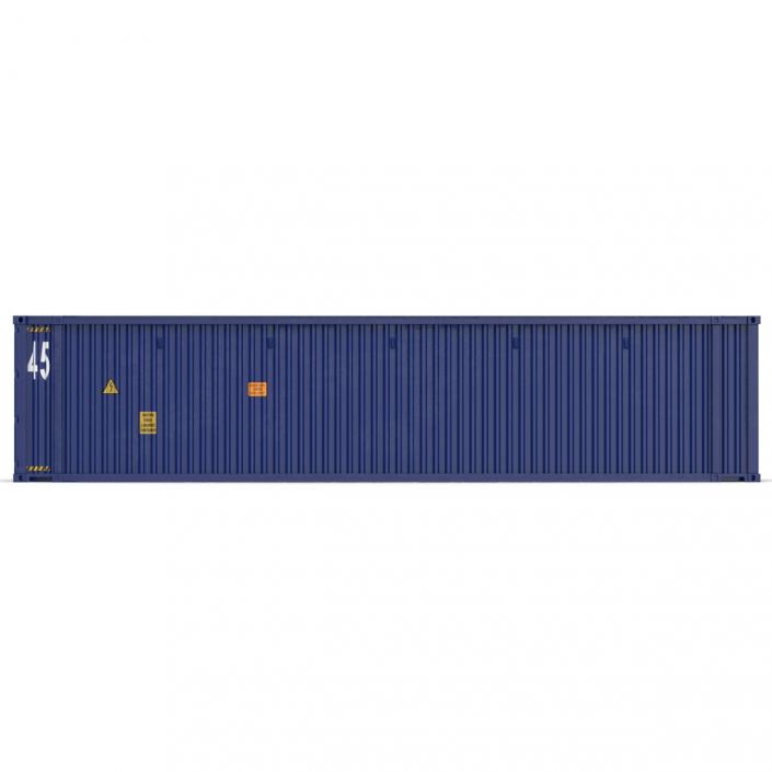 45 ft High Cube Container Blue 2 3D