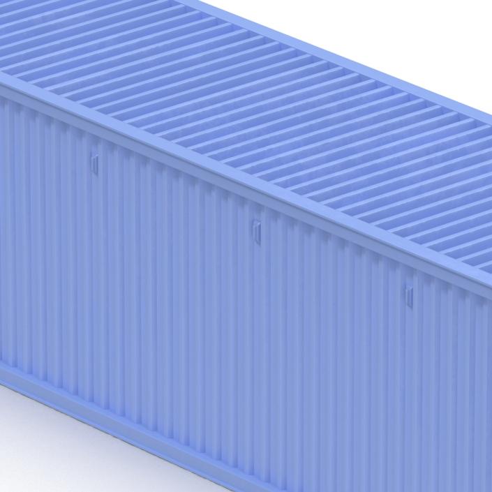 3D model 45 ft High Cube Container Blue