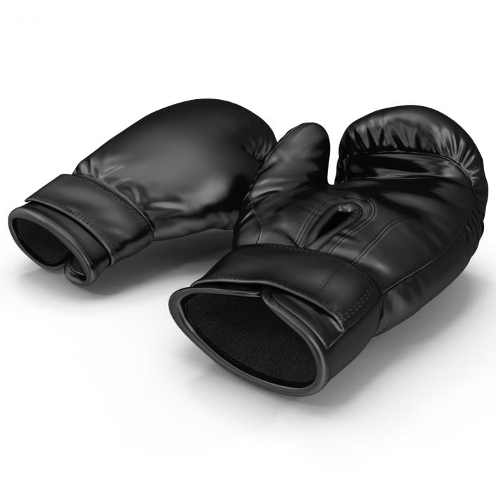 Boxing Gloves Black 3D model