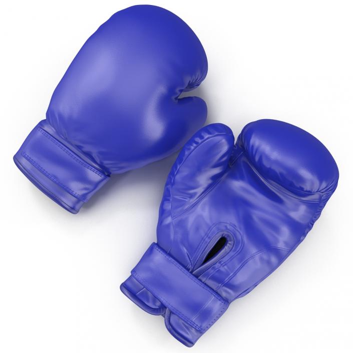 3D Boxing Gloves Blue model