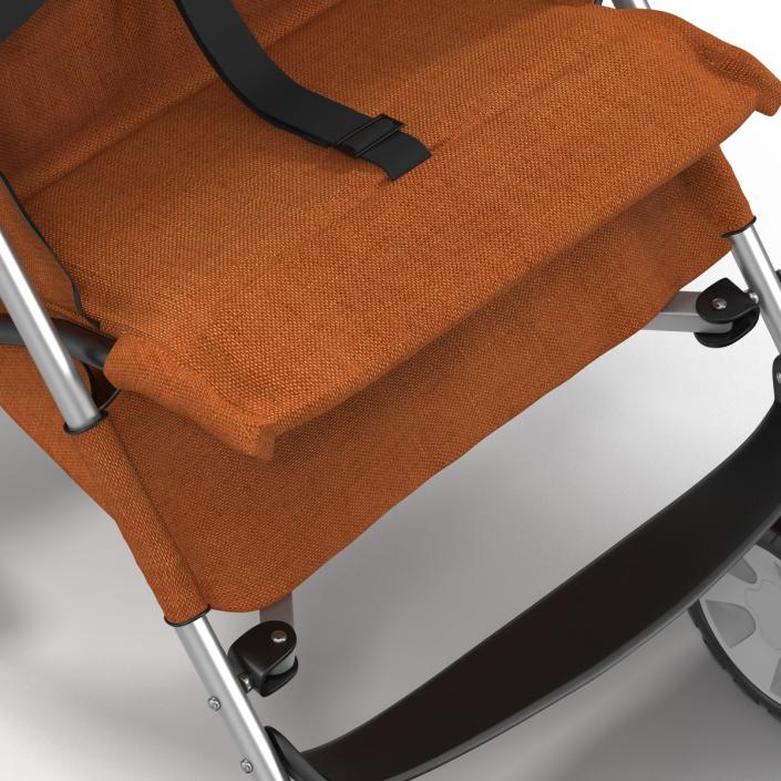 3D model Baby Stroller Orange