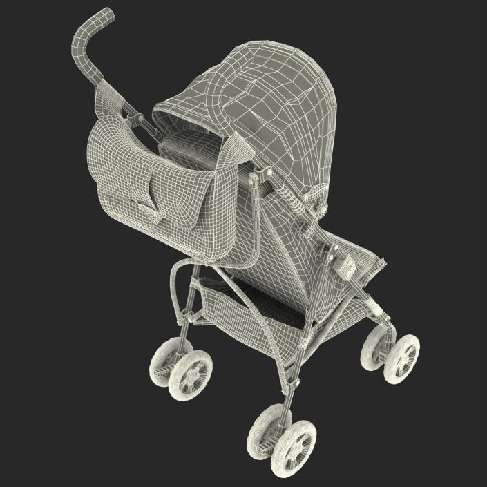 3D Baby Stroller model