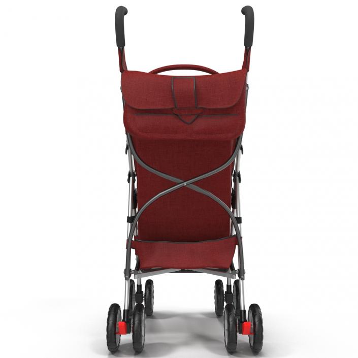 Baby Stroller Red 3D