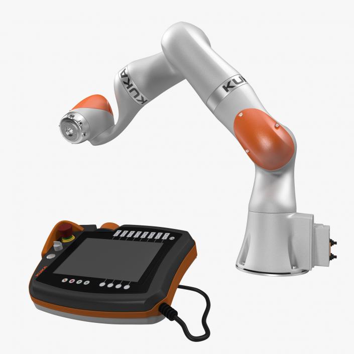 Kuka Robot LBR IIWA 7 R800 Set Rigged 3D