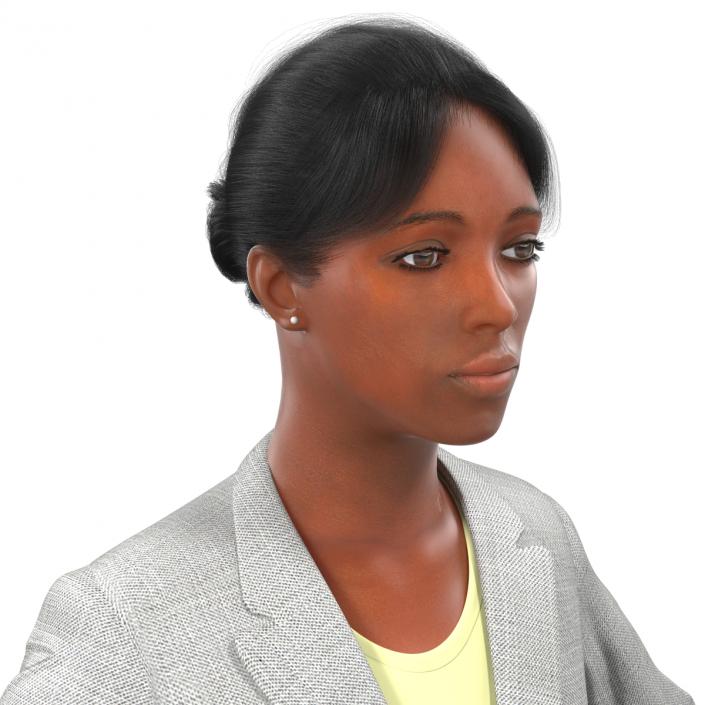 3D Business Woman African American