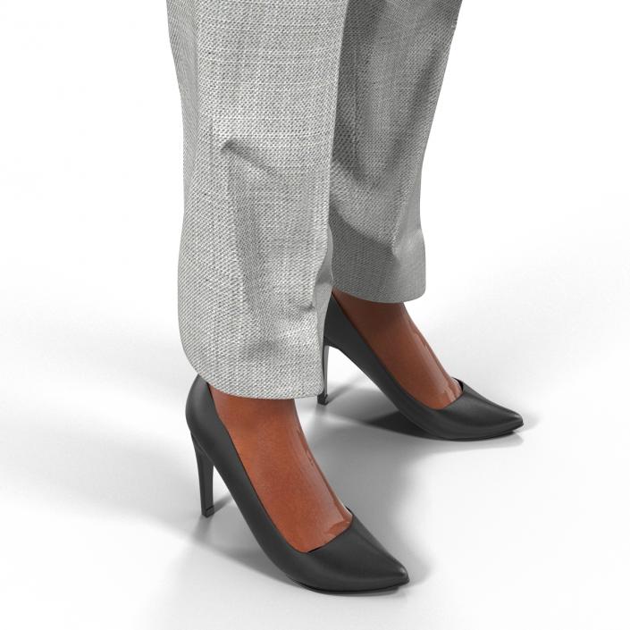 3D Business Woman African American