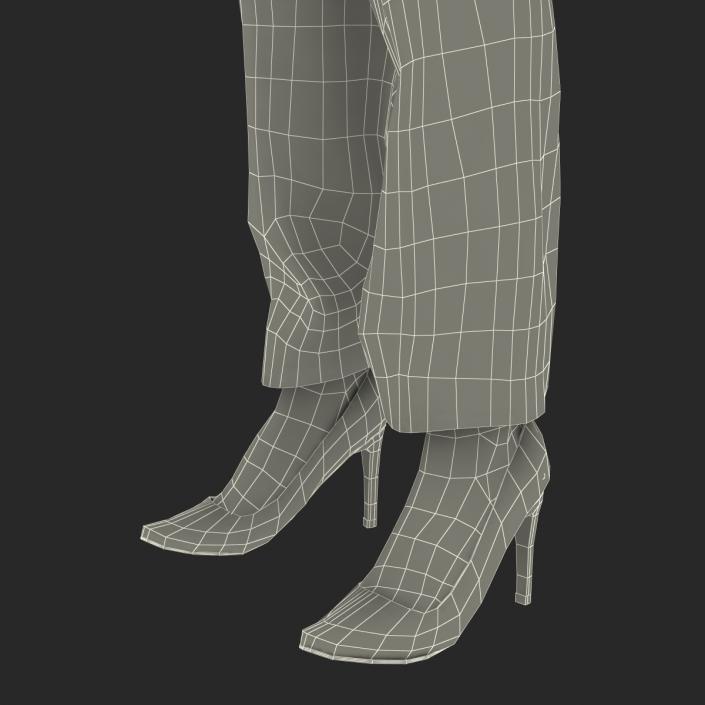 3D model Business Woman African American Rigged 2