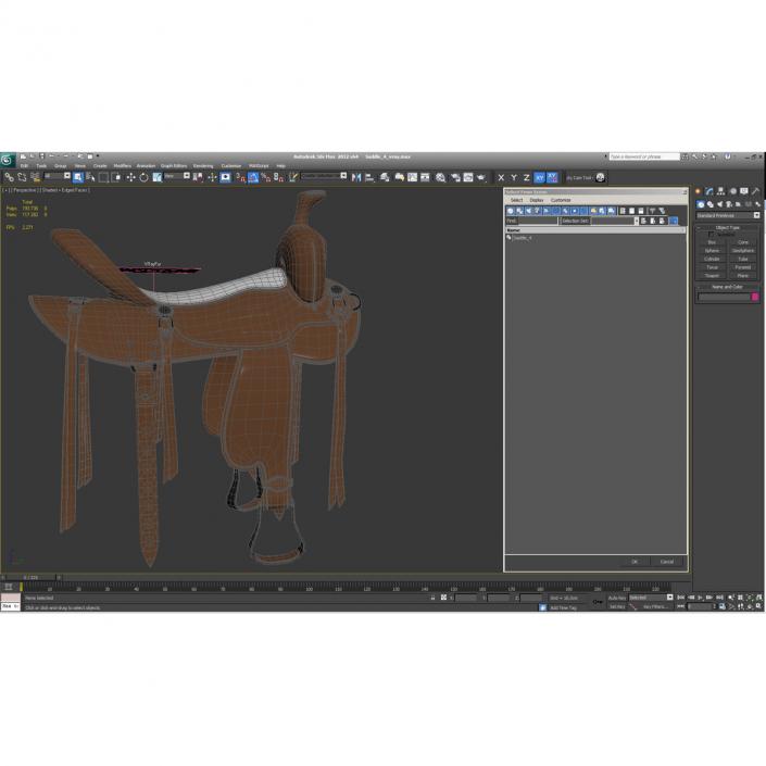 3D model Saddle 4
