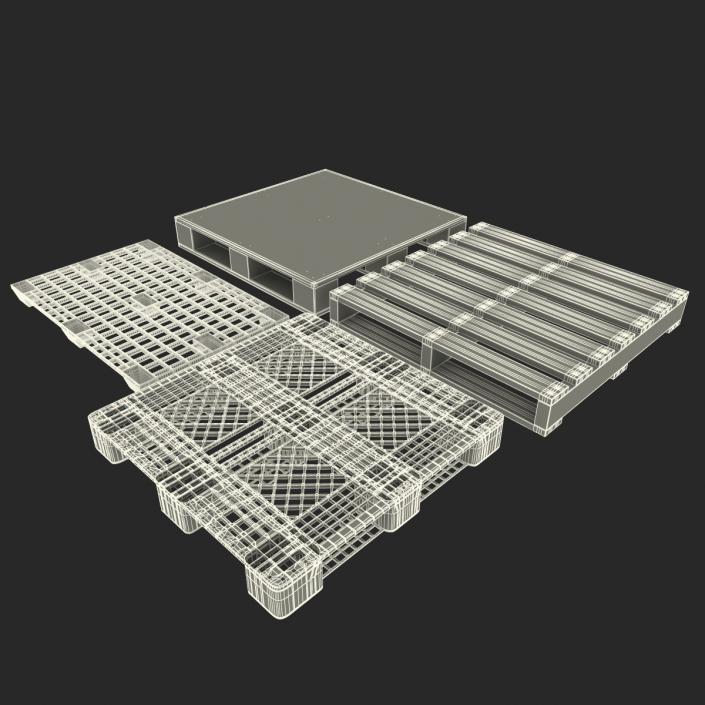 3D Pallets Collection model