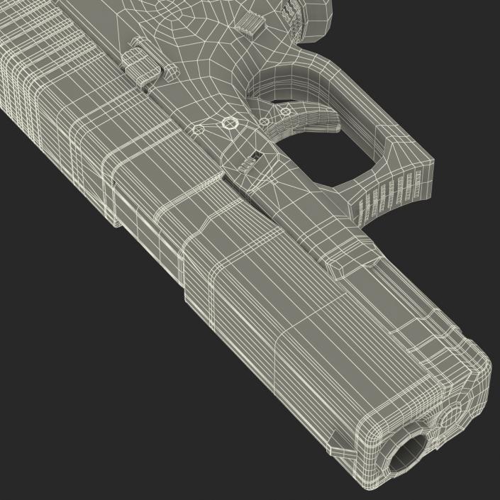 Compact Pistol Glock 19 Black 3D model