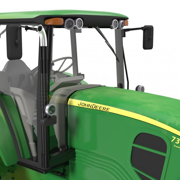 3D Tractor John Deere 7330 model
