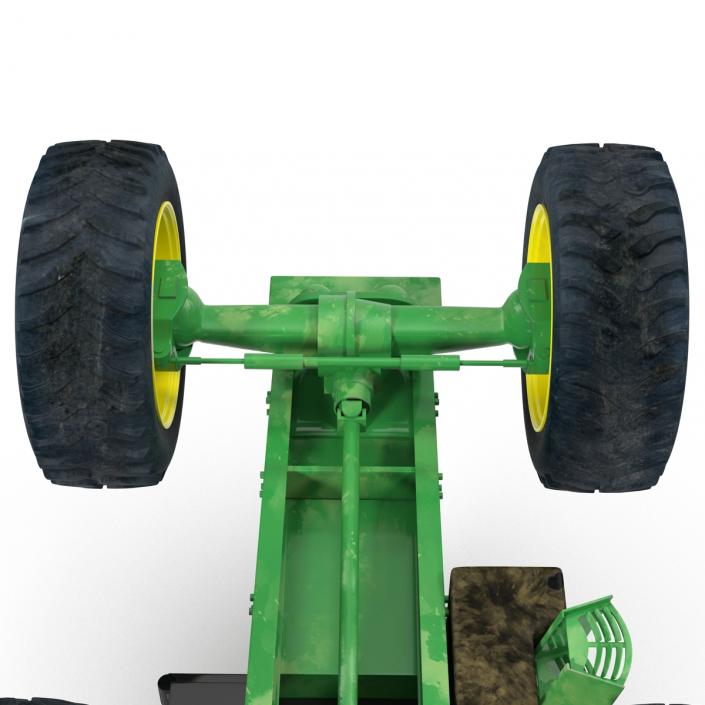 3D model Tractor John Deere 7330 Rigged