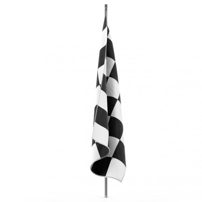 3D Racing Flag 2 model
