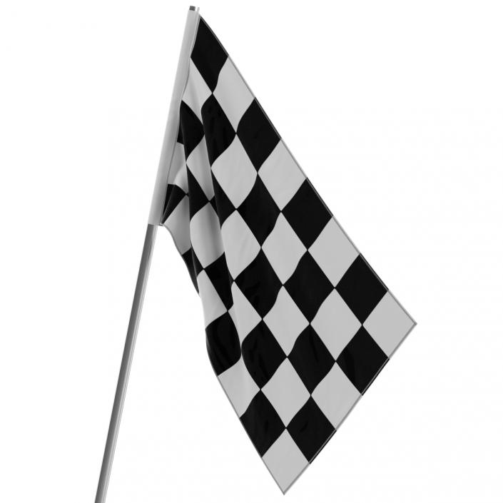 3D Racing Flag 3 model