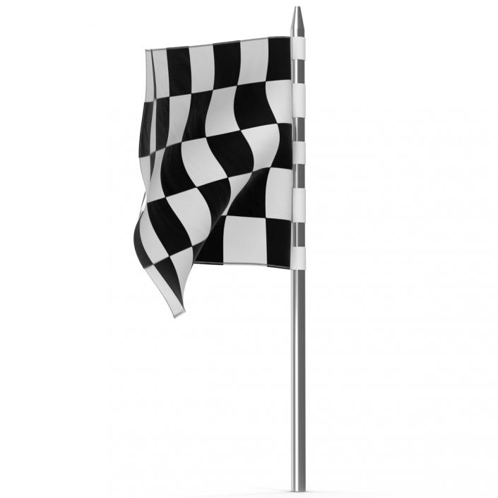 3D Racing Flag 5 model