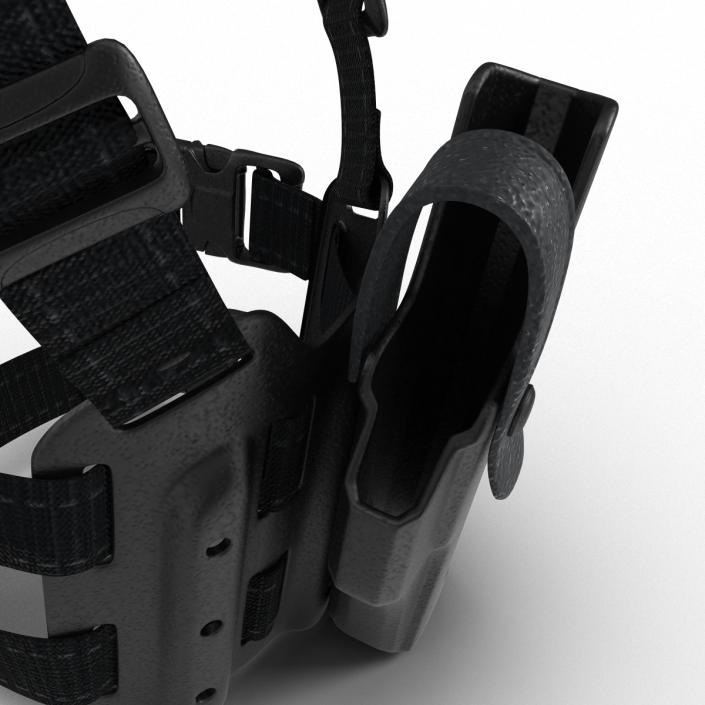 Tactical Leg Pistol Holster 2 3D model