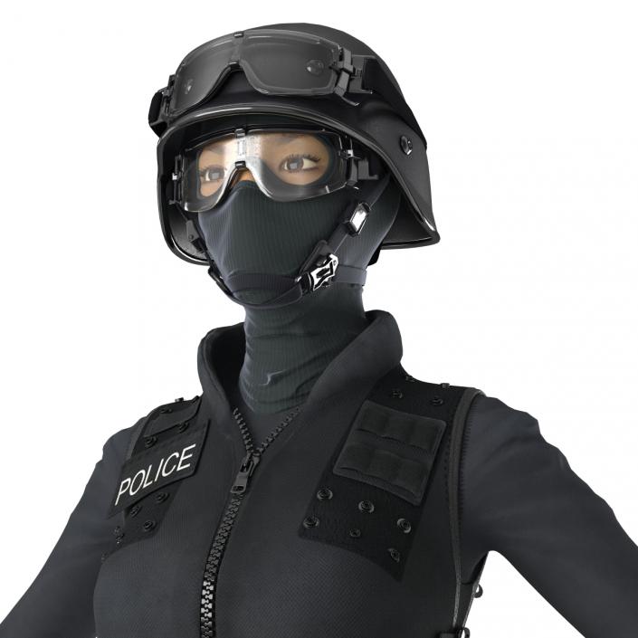 3D SWAT Woman Asian