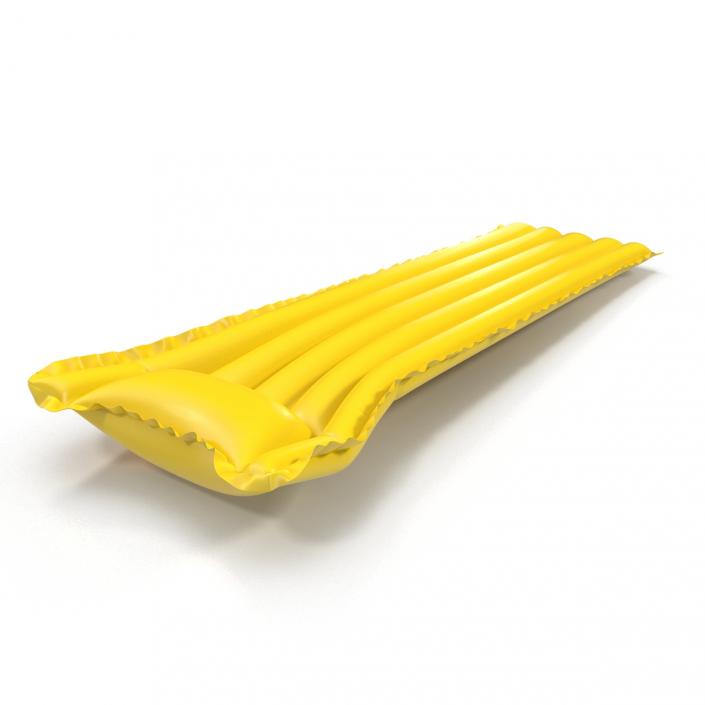 Inflatable Air Mattress 3 Yellow 3D