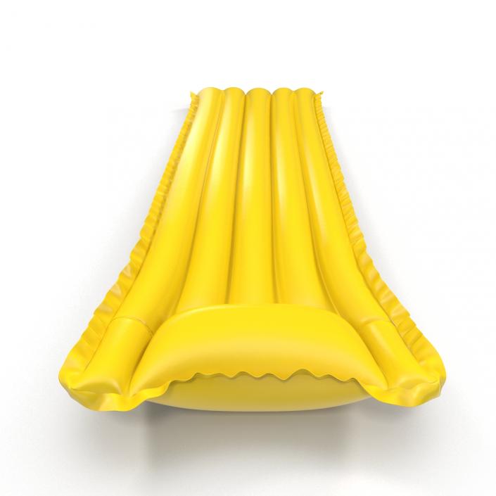 Inflatable Air Mattress 3 Yellow 3D
