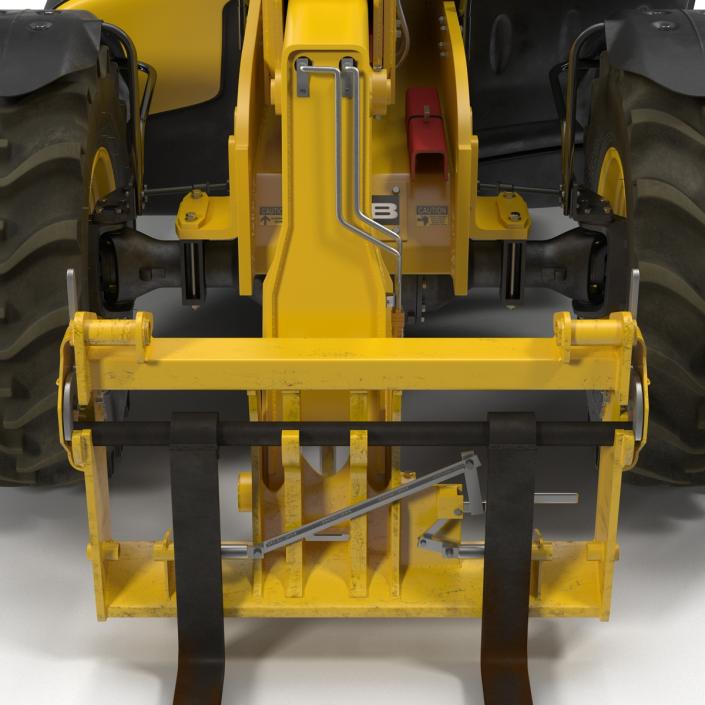 Telescopic Handler Forklift JCB 535 95 Yellow Rigged 3D