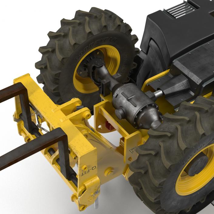 3D model Telescopic Handler Forklift JCB 535 95 Yellow