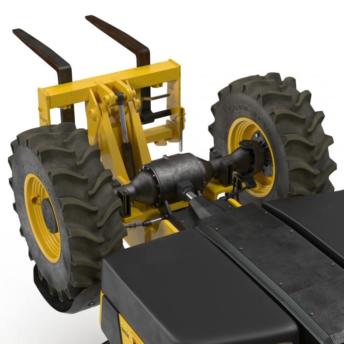 3D model Telescopic Handler Forklift JCB 535 95 Yellow