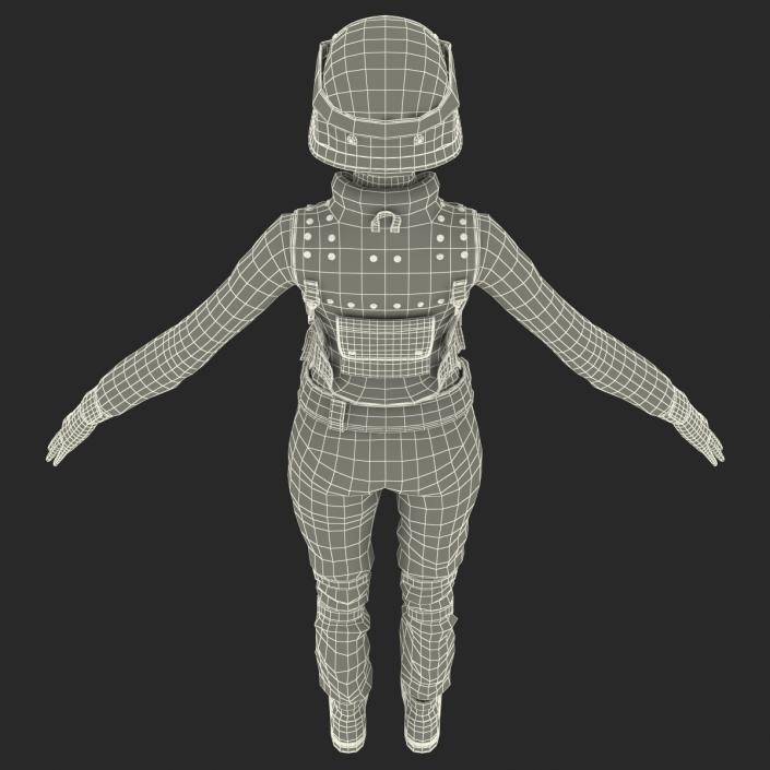 3D model SWAT Woman Unifirm 2