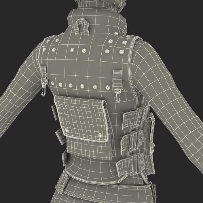 3D model SWAT Woman Unifirm 2