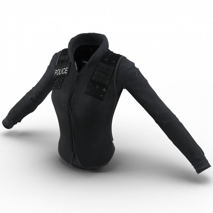 3D model SWAT Woman Uniform 7