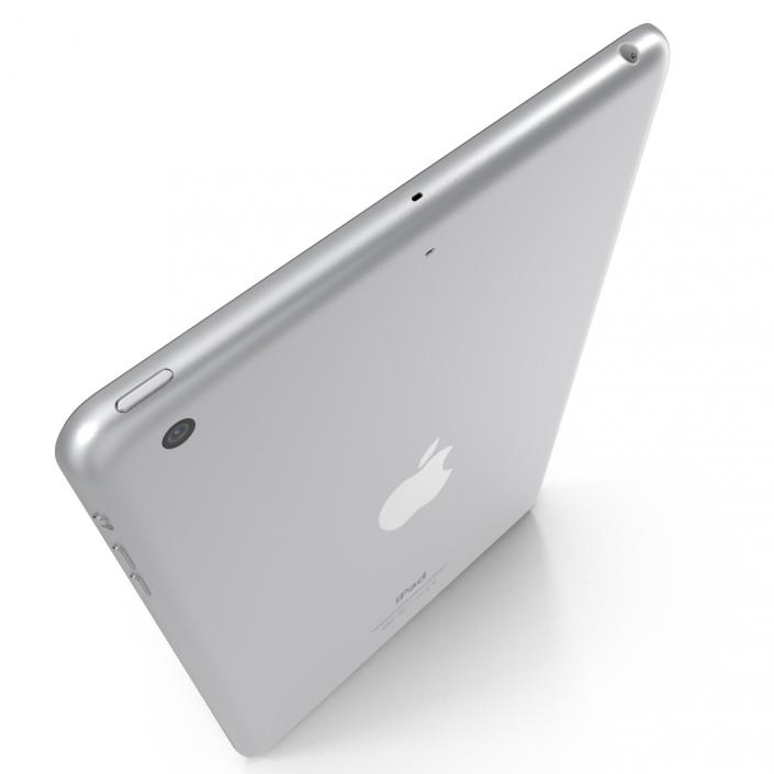 3D iPad mini 3 Silver model