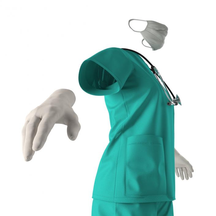 Female Surgeon Dress 6 3D