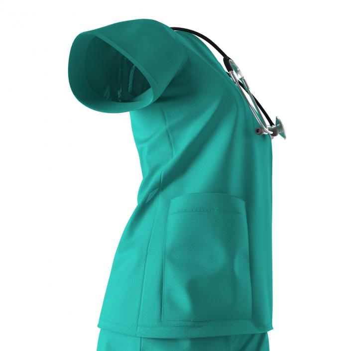 Female Surgeon Dress 7 3D