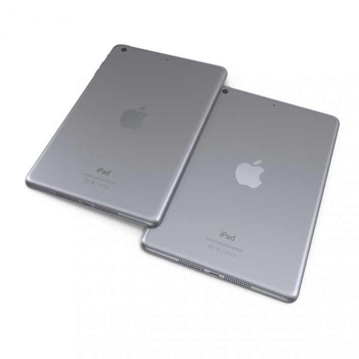 iPad Mini 3 Space Gray 3D