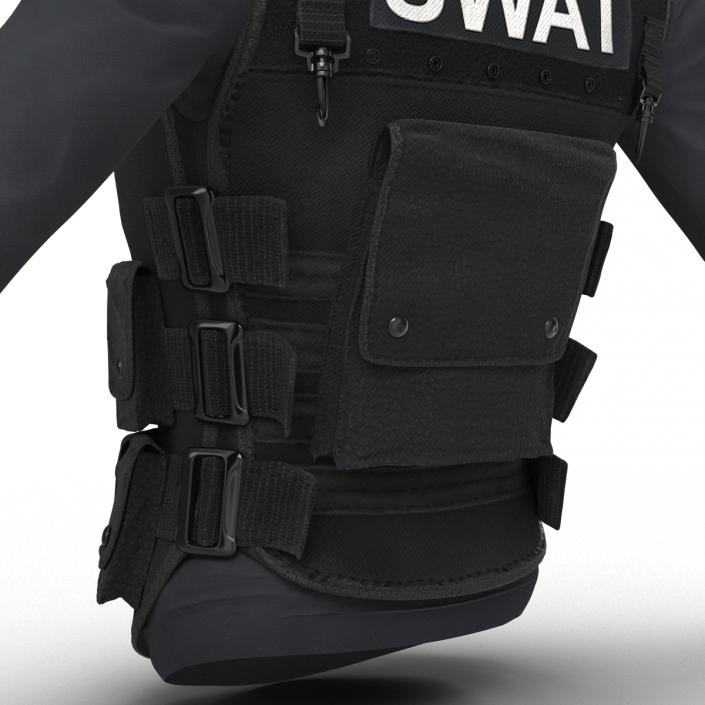 3D model SWAT Woman Uniform 6