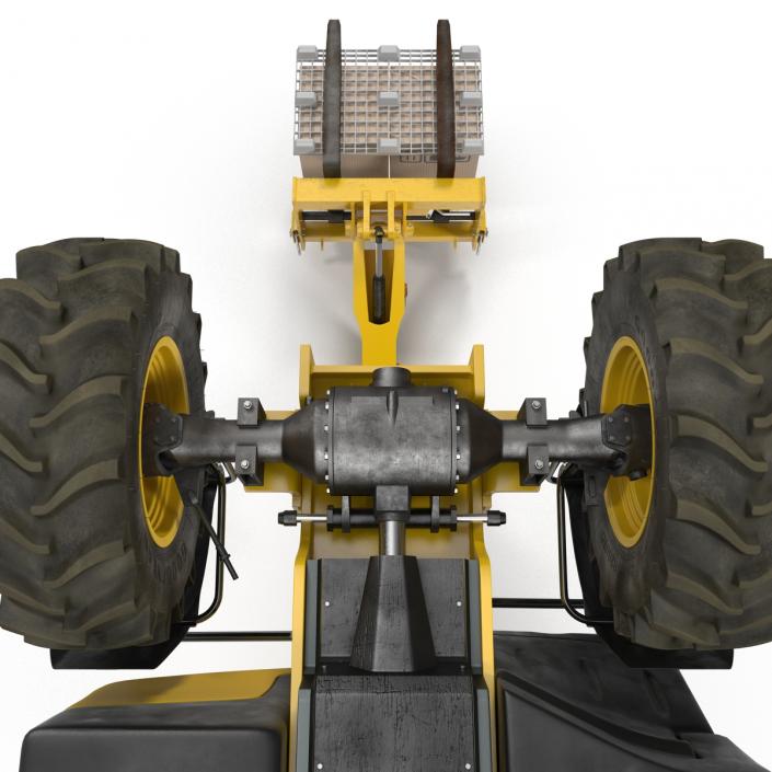 Telescopic Handler Forklift JCB 535 95 Yellow 2 3D